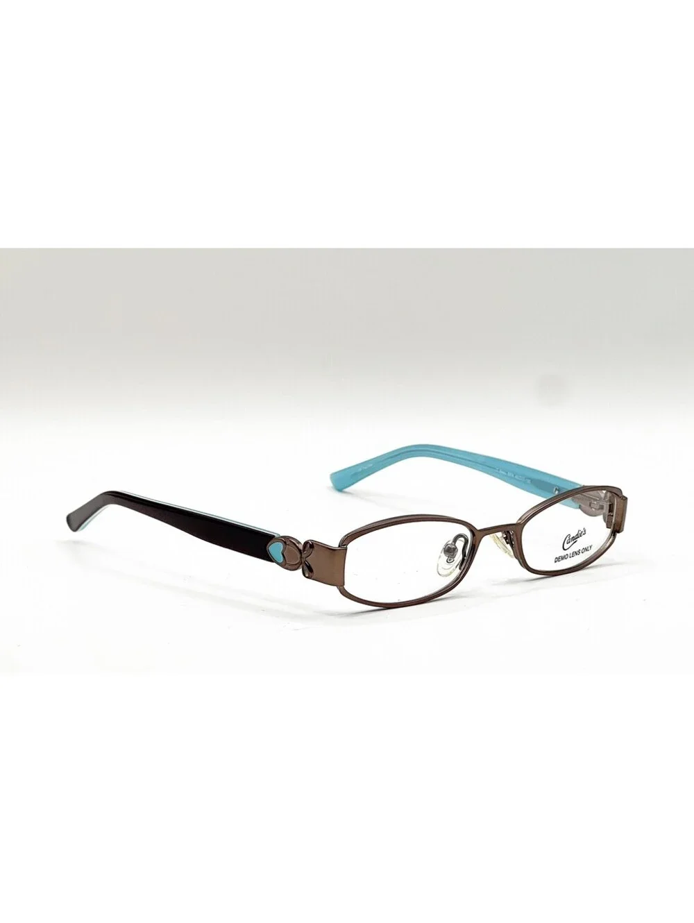 Candie's C Beau Brn Satin Brown Modified Oval Authentic Eyeglass Frames 45-17